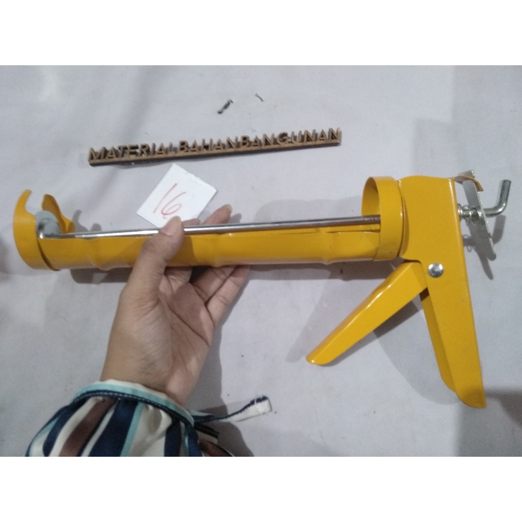 

alat tembakan Lem sealen silicone sosis akuarium perekat kaleng kuning DISKON6