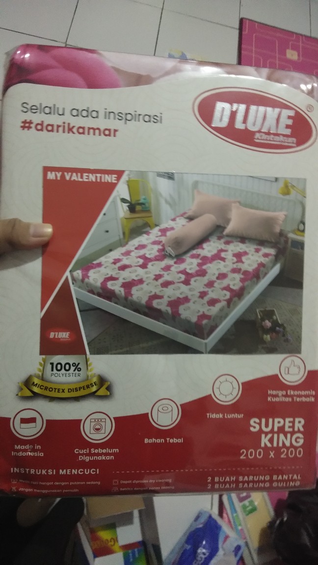 Kintakun 3d Sprei Jumbo Extra King 200x200 T20 Motif Flower Edition