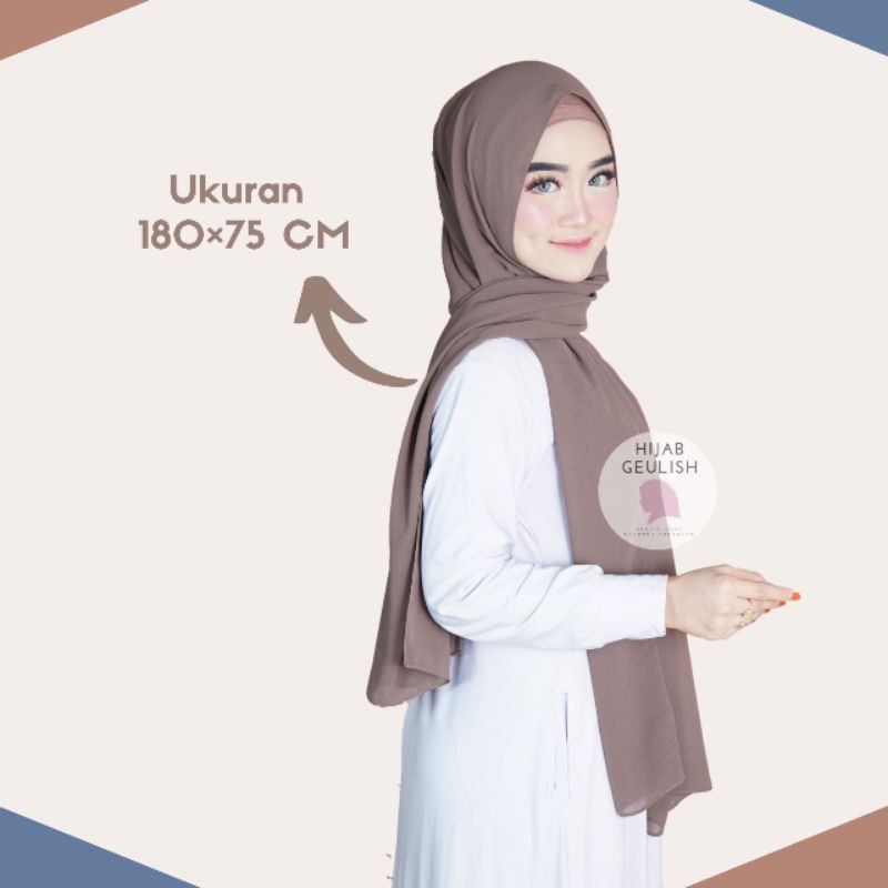 PASHMINA + INNER 2IN1 CERUTY BABY DOLL IMPORT  / PASHMINA INNER