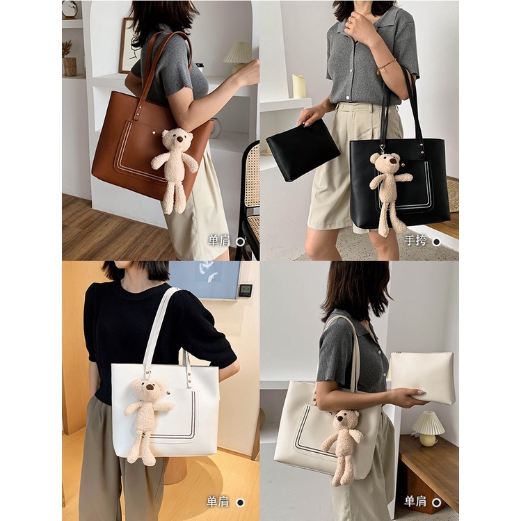 TFT AX20060 92730 AX730 D11  (1 KG MUAT 2) TAS WANITA IMPORT 2 in 1 - TAS ELEGANT WANITA – TOTEBAG - TAS KOREA - HARGA GROSIR