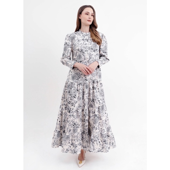 Benang Jarum Le Jardin Bleu Maxi Dress