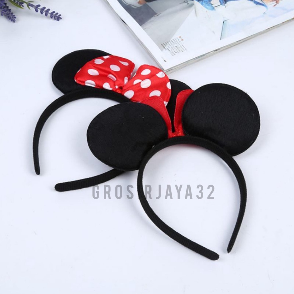 Bando mickey mouse bando aksesoris rambut pita Mickey Mouse Miki Tikus Murah Berkualitas