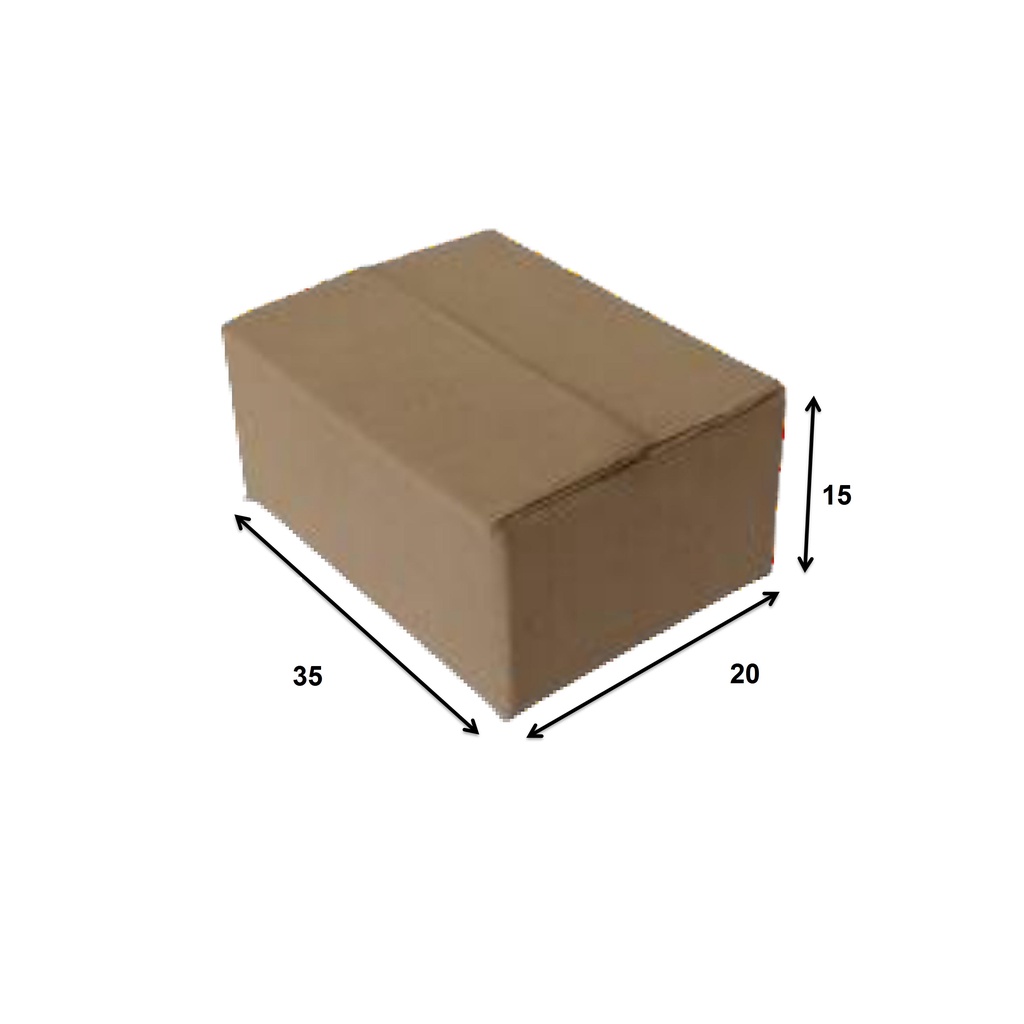 

KARDUS/BOX KARTON POLOS UKURAN 35 X 20 X 15 CM DOUBLE WALL