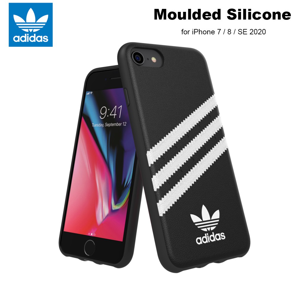 Case iPhone 7 / 8 / SE 2020 / SE 2022 Adidas Originals Moulded Soft Case - Black White