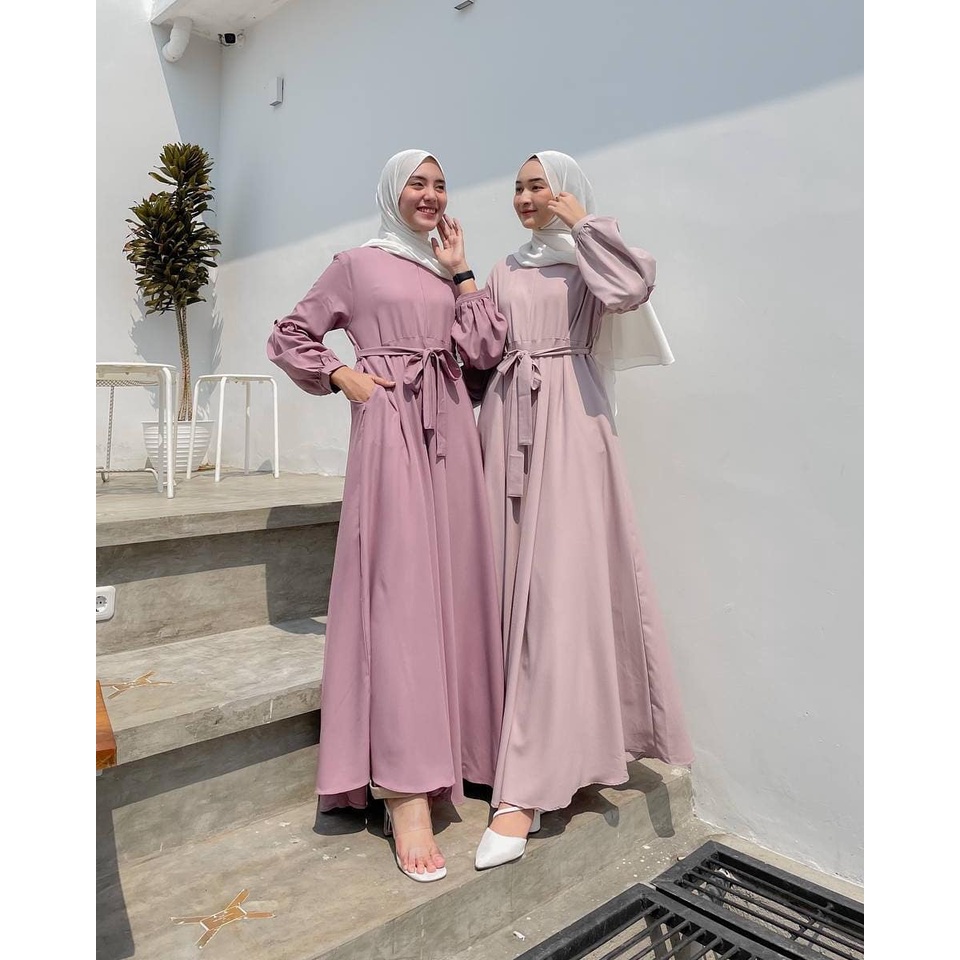 Sandra Dress Muslim Wanita Lebaran murah terbaru kondangan konveksi.tanah.abang Moscrepe-5