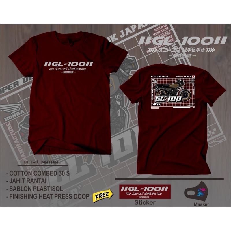 Rosok japan Kaos CB Kaos herex Kaos GL100