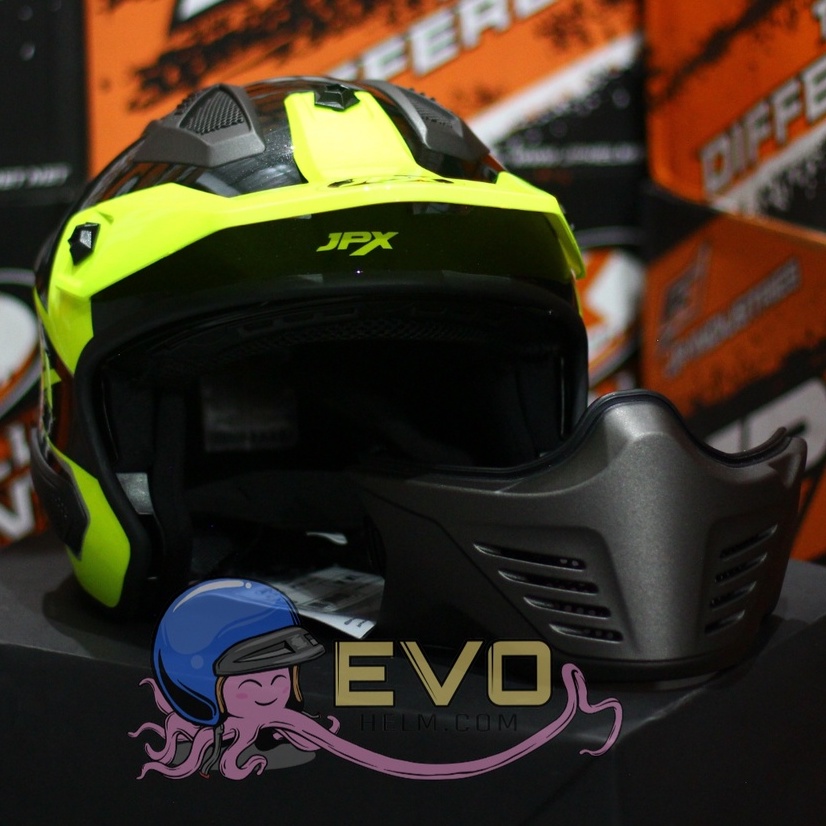 HELM JPX MX 726-R SOLID GLOSS (ONGKIR TERMURAH 2KG)