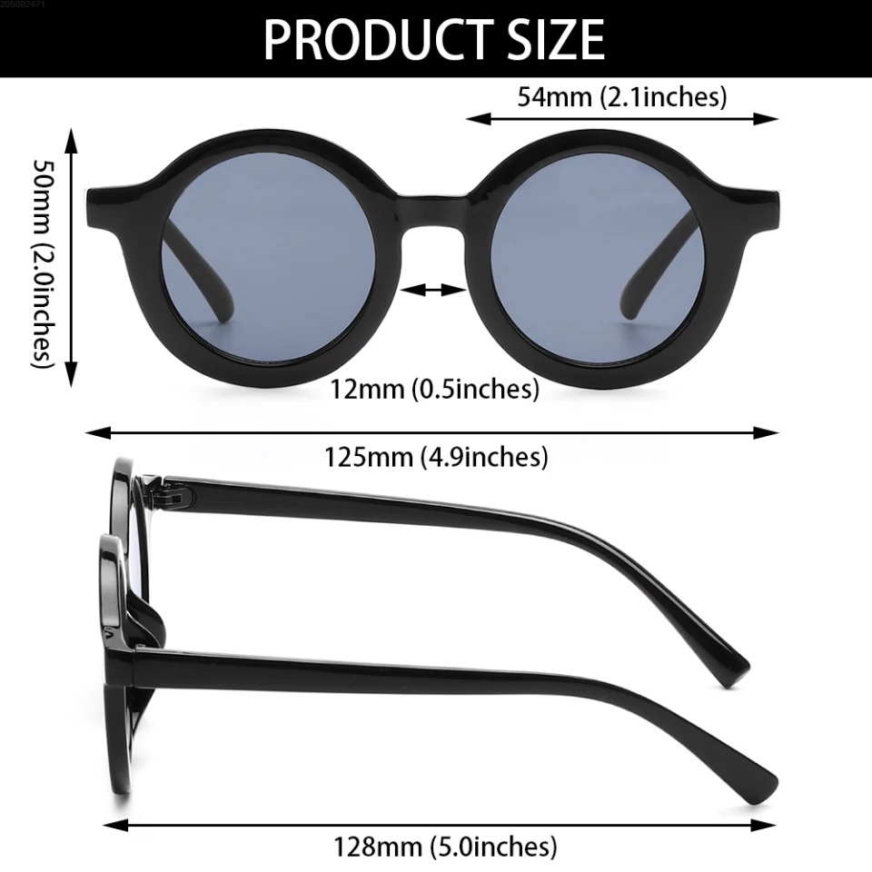 Kacamata Anak New Trend Fashion Anak Terbaru Bulat Unisex kacamata hitam High Quality Import FY