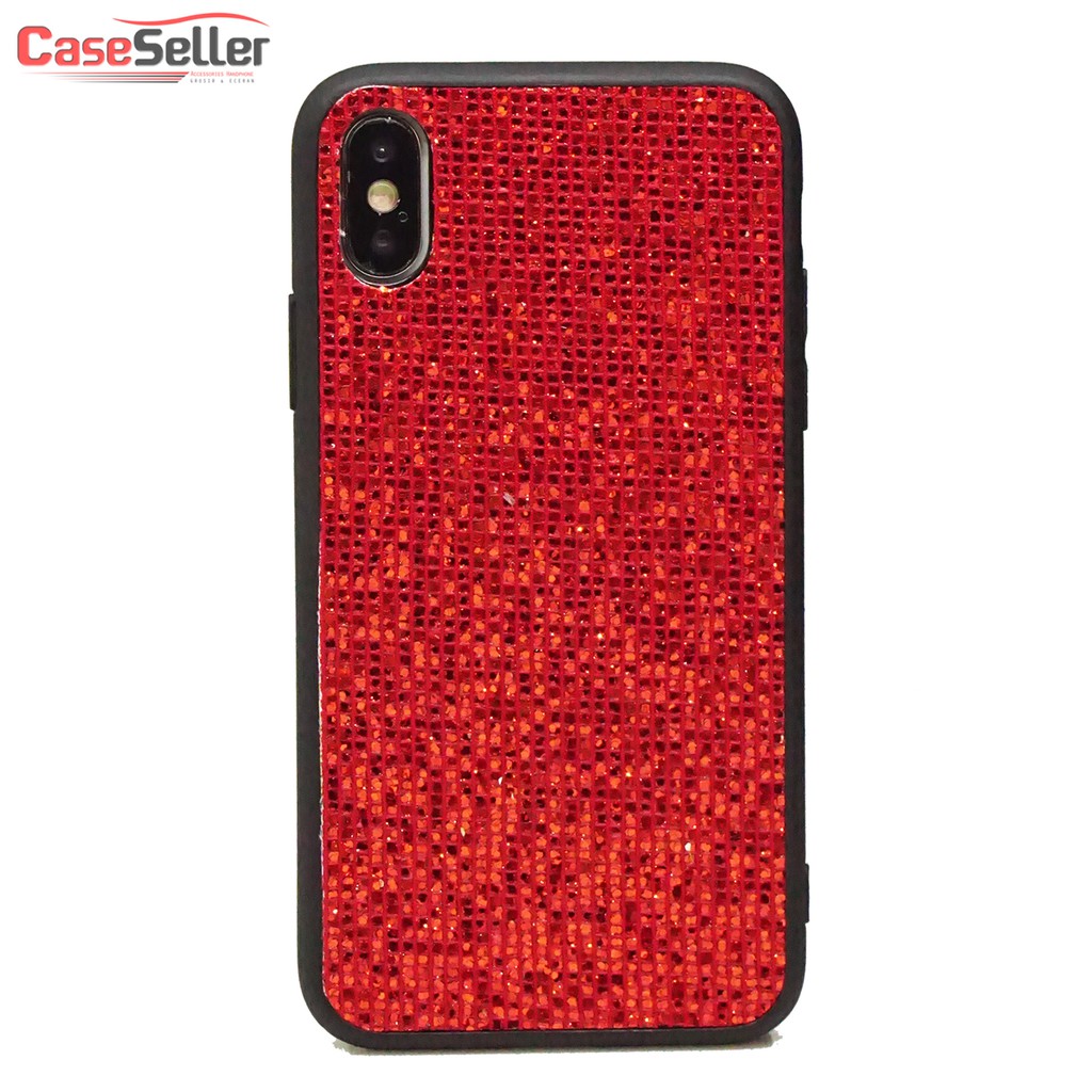 XIAOMI Poco F1  Mi6X  A2  Redmi 7A  Note 5 6 Pro Case Casing Soft Case PC Glitter manik manik