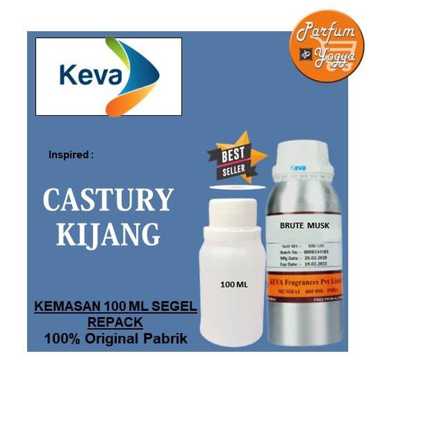 BIBIT PARFUM MURNI KEVA KASTURI KIJANG 100 ML | BEST SELLER | PARFUM UNISEX
