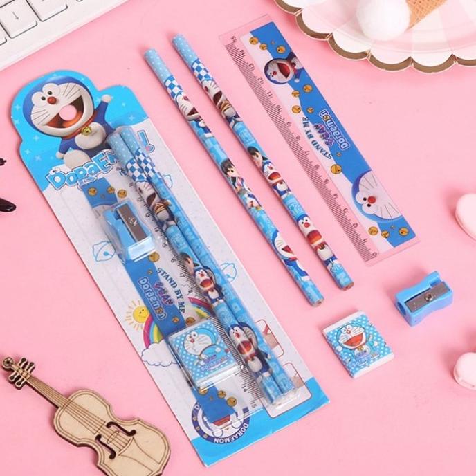 

INDOMINI DS004 MINI STATIONERY SET ALAT TULIS SEKOLAH 5 IN 1 KARAKTER