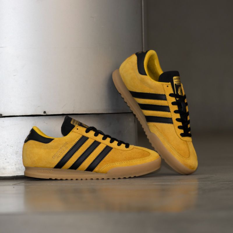 ADIDAS BECKENBAUER ALLROUND YELLOW BLACK SOL GUM ORIGINAL / SNEAKERS PRIA