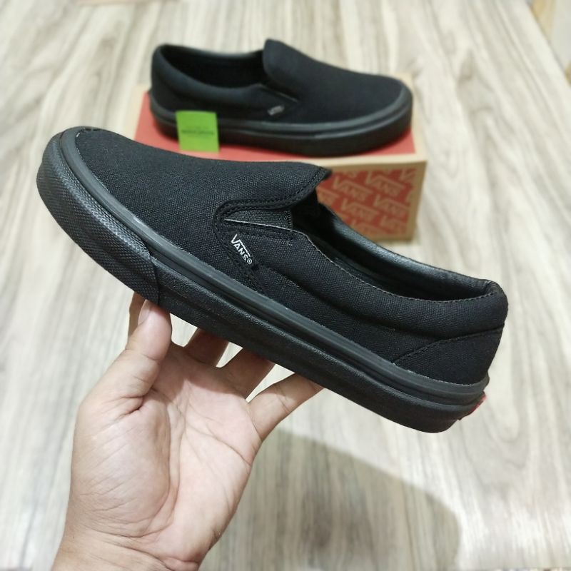 Vans slip on ful black WF dt import qulaity