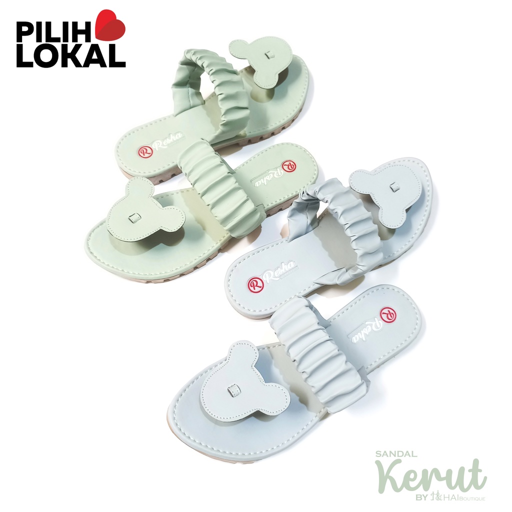 Sandal Teplek Wanita Tali - Sandal Teplek Wanita Kerut - Sandal Cewek Kekinian - Sendal Wanita Kekinian - Sandal Kerut Wanita - Sandal Serut Cewek - Sandal Selop Mickey Mouse - Sandal Terbaru Wanita 2022 Lebaran - Sandal Wanita Tali Kerut Casual Cantik