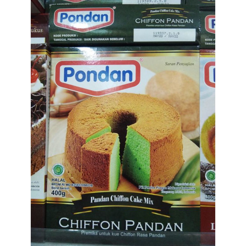 

pondan chiffon pandan 400 gr