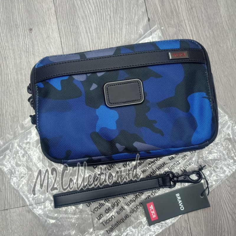 Handbag Tumi Alpha Bravo 3 Camo Blue Clutch Tas Tangan Mirror Quality