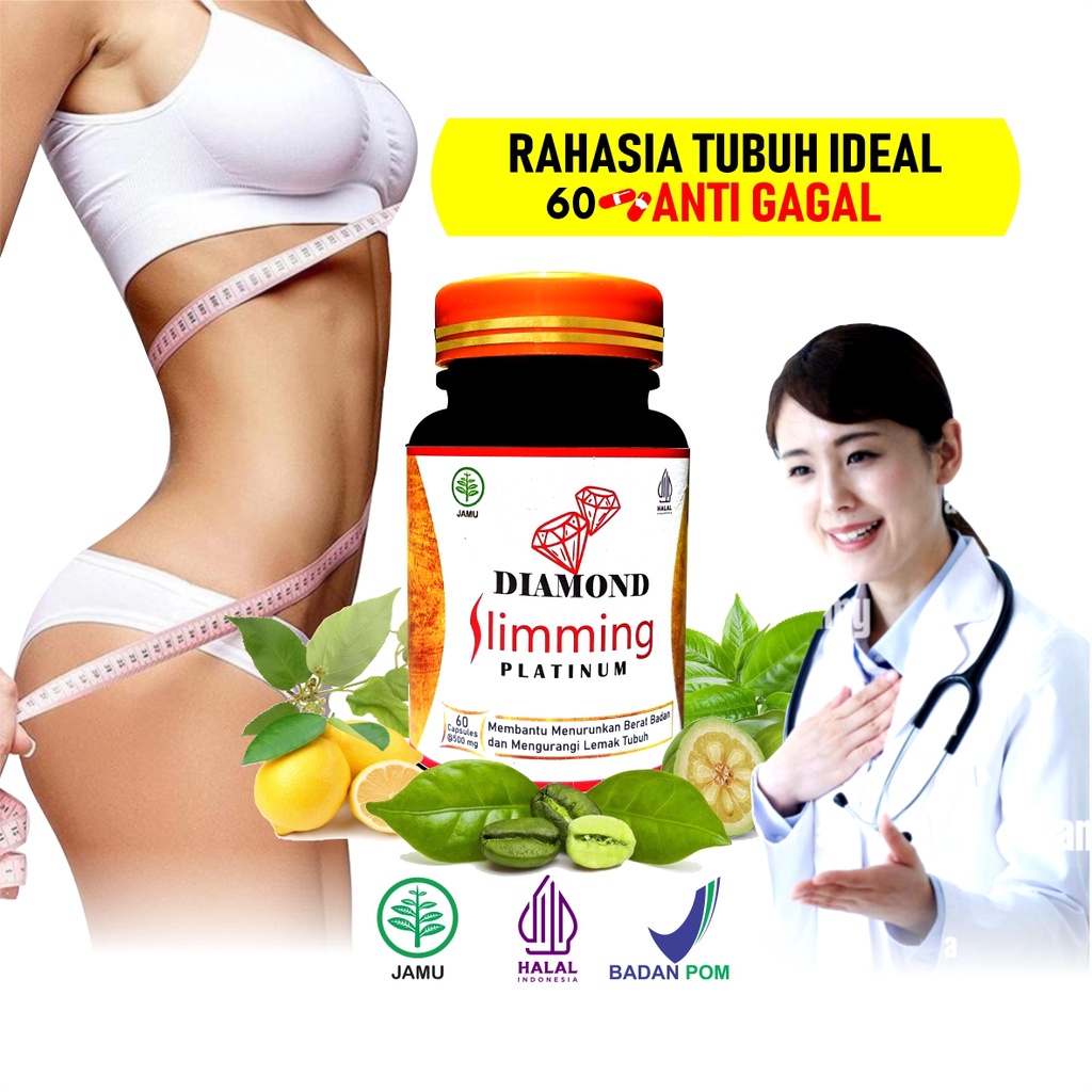 Diamond Slimming Platinum - Original [ CARD MEMBER ] 5 Botol