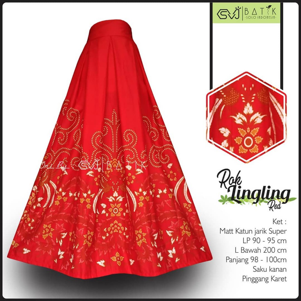 Rok Batik original Pekalongan garansi harga termurah Rok Batik Modern klok Bawahan Batik Ori By SVJ-rok Lingling