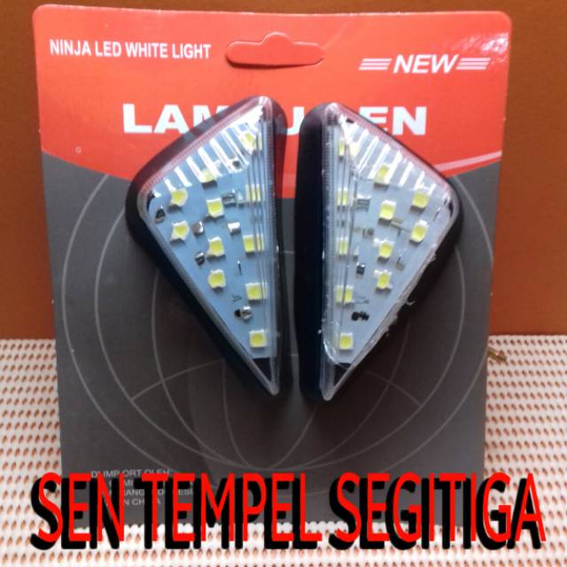 Lampu Sen Tempel Segitiga Universal, Sen Fairing ninja, cbr, gsx, r15