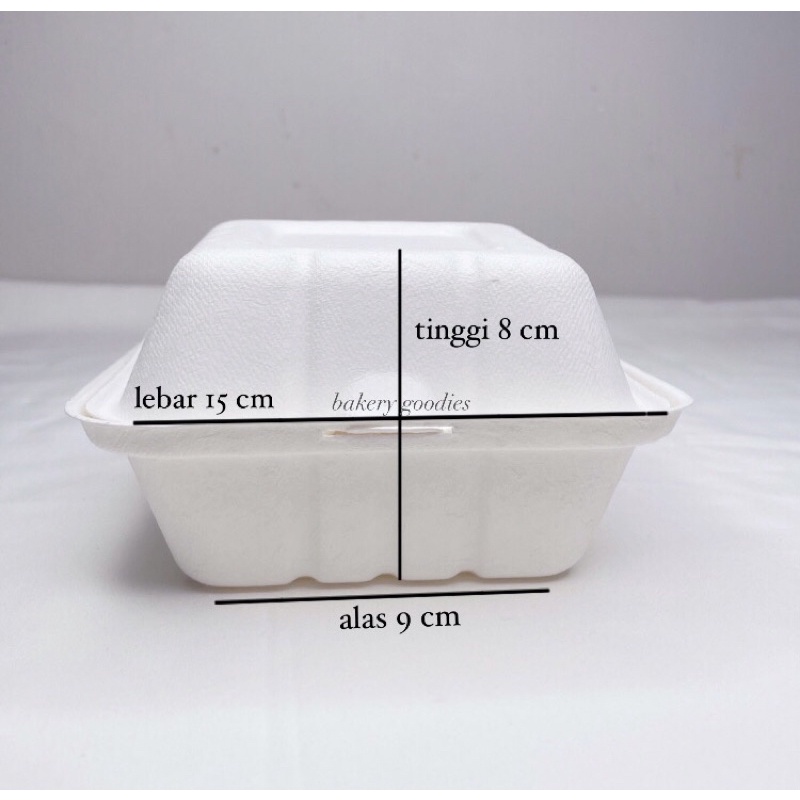 Bagasse box burger bento cake box mini sugarcane white