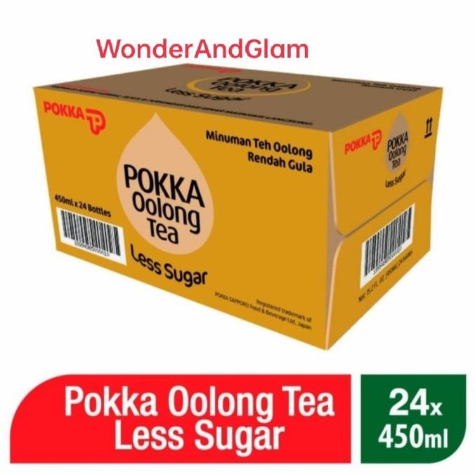

Pokka oolong tea 450ml less sugar | Pokka oolong tea 450ml 1dus 24 Pcs