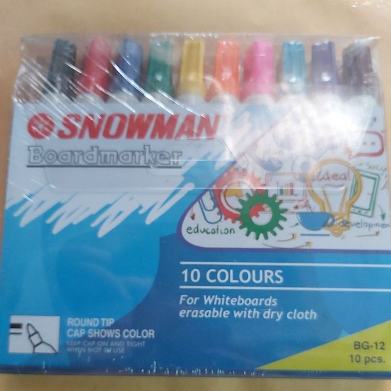 

Spidol Snowman whiteboard 10warna