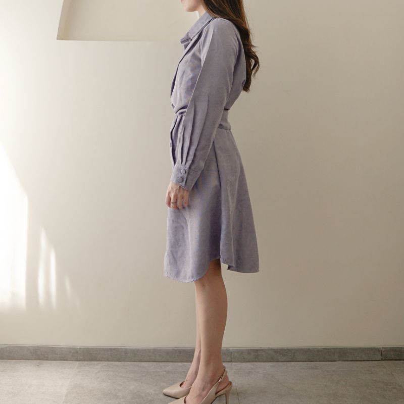 Avore - Seora Dress in Lavender - Dress Wanita