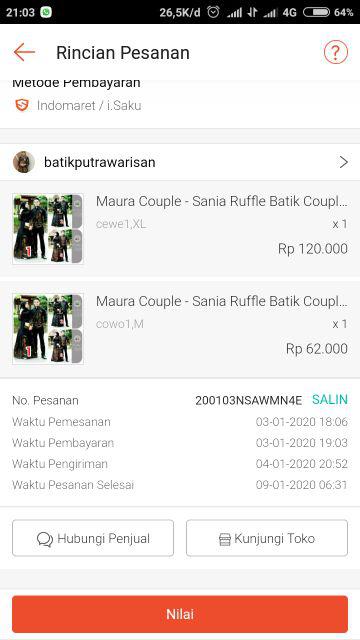 Maura Couple - Sania Ruffle Batik Couple Ori Ndoro Jowi Dnt Garansi Termurah Shopee Selendang Merak