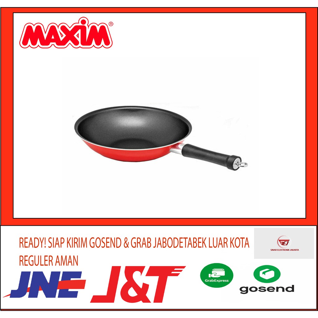 MAXIM HERO WOK 28 CM . Panci Teflon WOK Anti Lengket . Baru &amp; Original