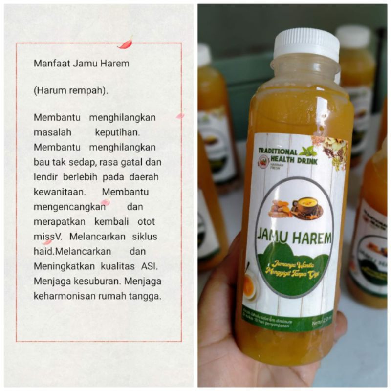Jamu Harem untuk kesehatan Wanita