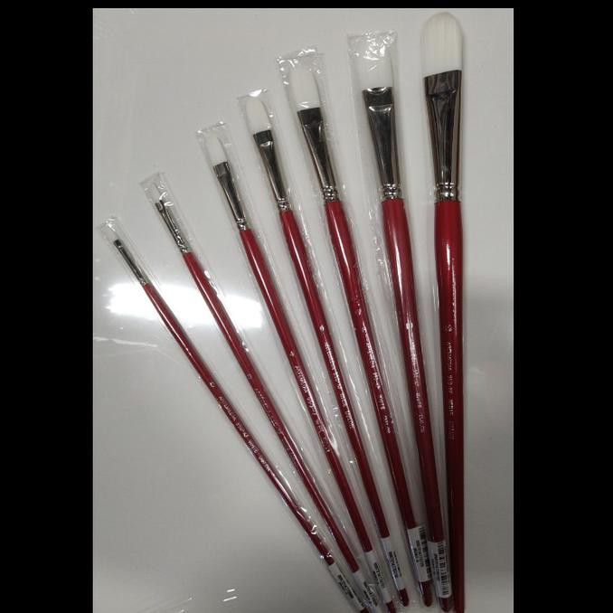 

Promo! Arte Red 950Kf White Taklon Brush No 8 Filbert Murah