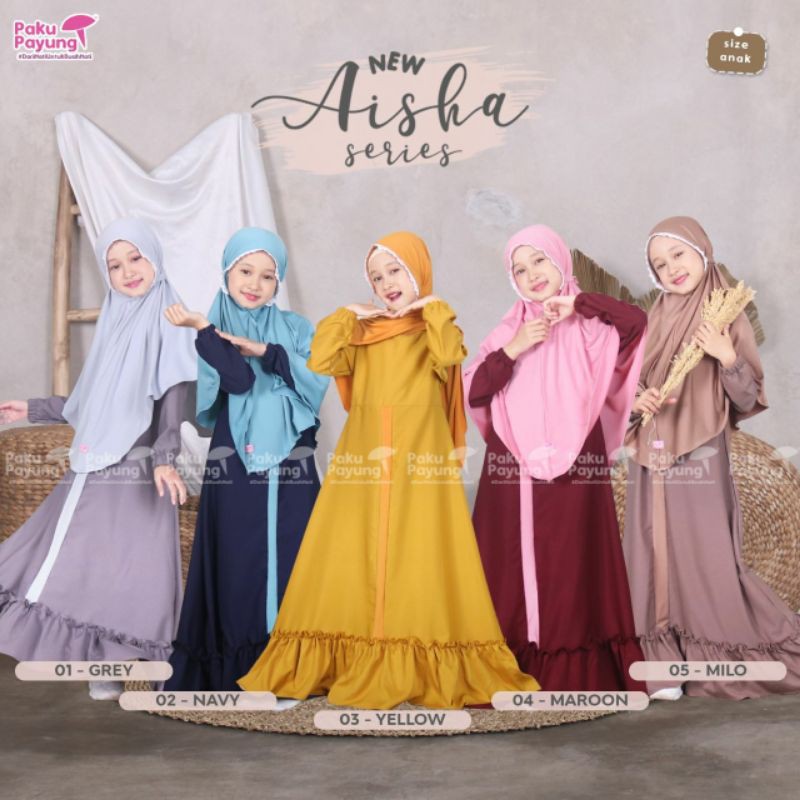 New Aisha Series PPC Gamis Anak ORI by Paku payung