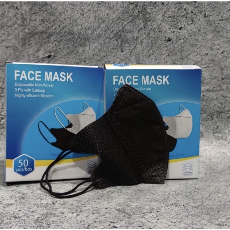 [CASHBACK 5%] Masker DUCKBILL face mask ada garis hidung isi 50 warna