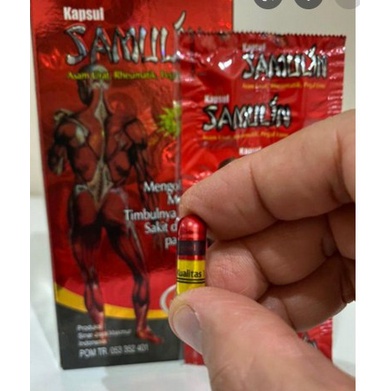 Kapsul Samulin Asli Obat Asam Urat, Rematik, Pegal Linu