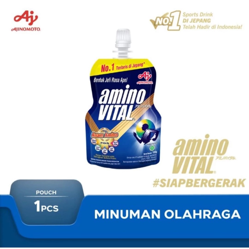 AminoVITAL Sport GEL Jelly Stamina Energy GU Lari Sepeda Olahraga amino vital