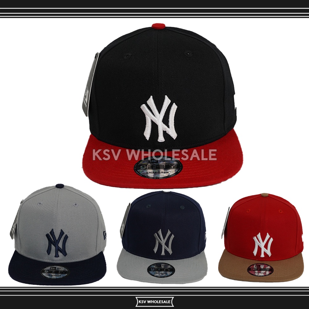 Topi Snapback ORIGINAL Grade Import NY New York Yankess, Topi MLB NBA Hip Hop Rapper Merah Dongker A