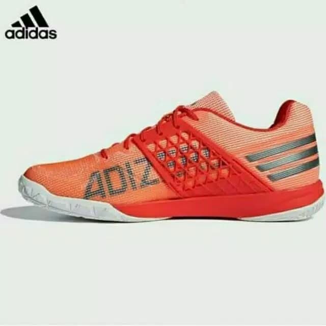 Promo Sepatu Adidas Badminton Adizero Uberschall F7 Hi-red Orange Black ORIG Berkualitas