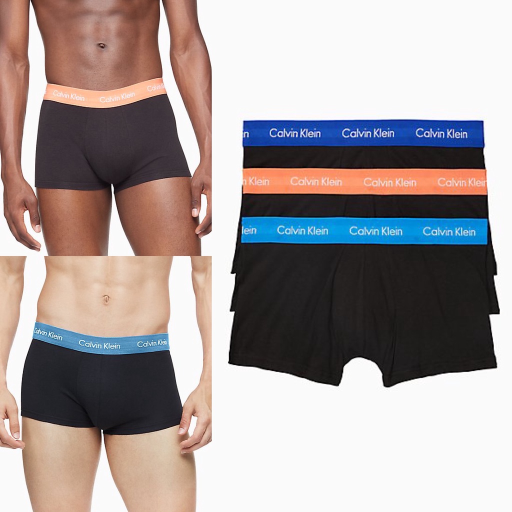 [ORI] CELANA DALAM CALVIN KLEIN Cotton Stretch 3-Pack Low Rise Trunk CALVIN KLEIN TRUNK ORIGINAL CAL