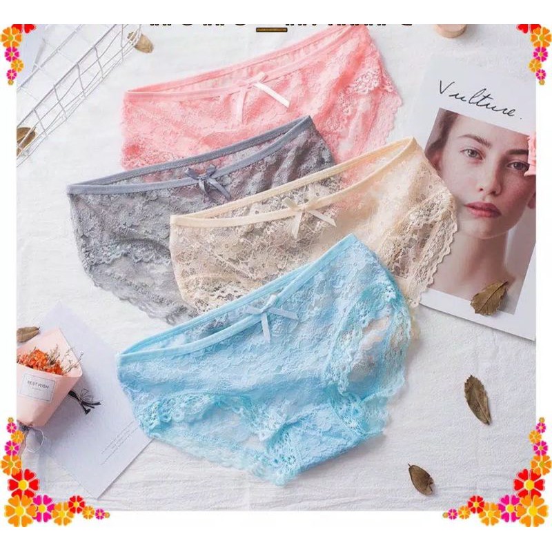 Celana Dalam Wanita Renda Women Panties Pakaian Panty Sexy