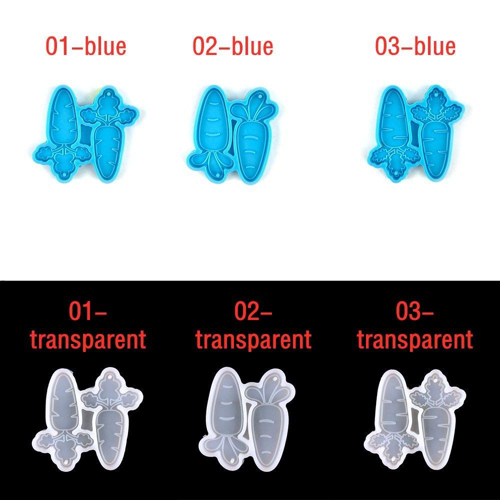 Cetakan Resin Bentuk Wortel Bahan Silikon Untuk Liontin Kalung