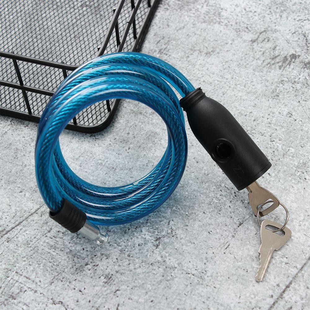 R-FLOWER Kunci Sepeda Rantai Baja Spiral Cable Portable Cycling Steel Dengan 2kunci