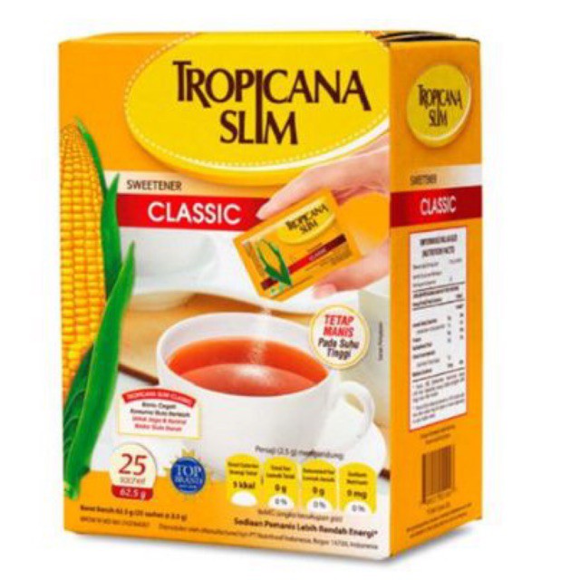 

Tropicana Slim Classic 62,5 g (25 Sachet)