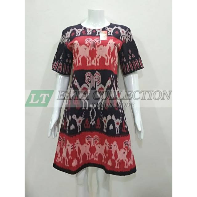 Dress tenun motive sumba