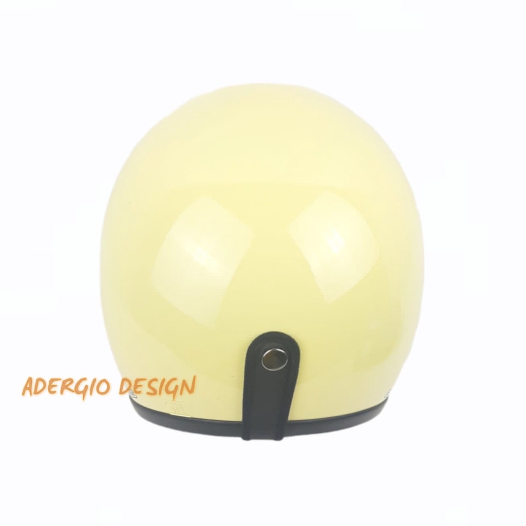 Helm Bogo Retro JMC Cream Glossy SNI Bogo Original