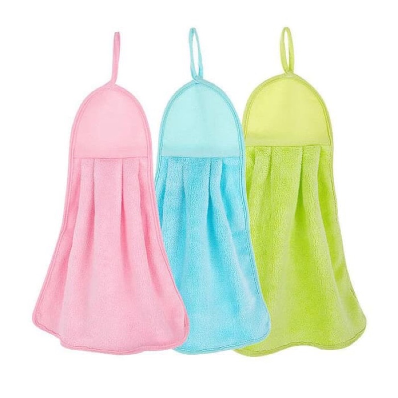 Kain Lap tangan/Handuk Polos gantung/Wastafel dish Hand Towel Coral/kain lap warna polos