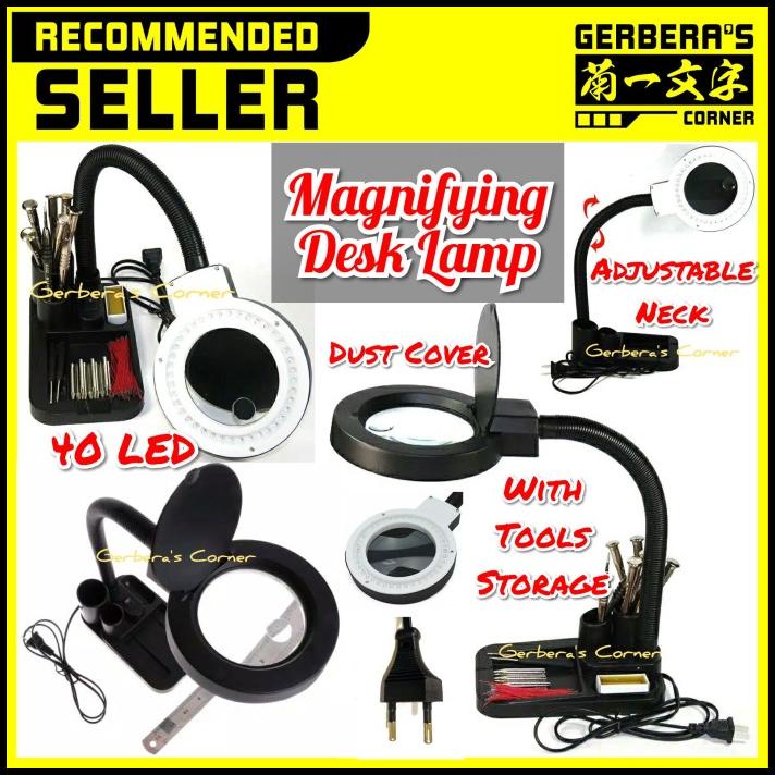 

Vanila | Magnifying Desk Lamp 40 Led Working Lamp + Magnifier Magnifier Lamp