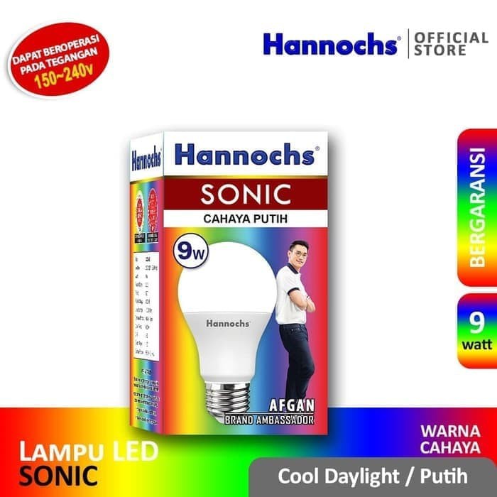 Hannochs SONIC LED Bulb 9 Watt - Bola Lampu Bohlam LED 9 Watt