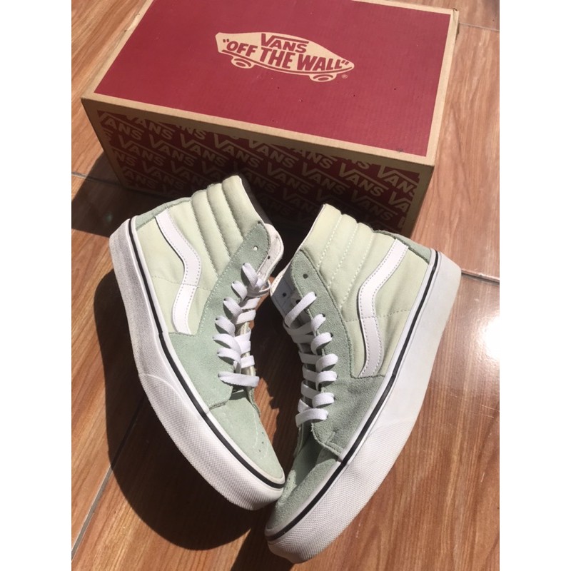 VANS Authentic Sk8 Hi Green Aquatic ORIGINAL NAVYA