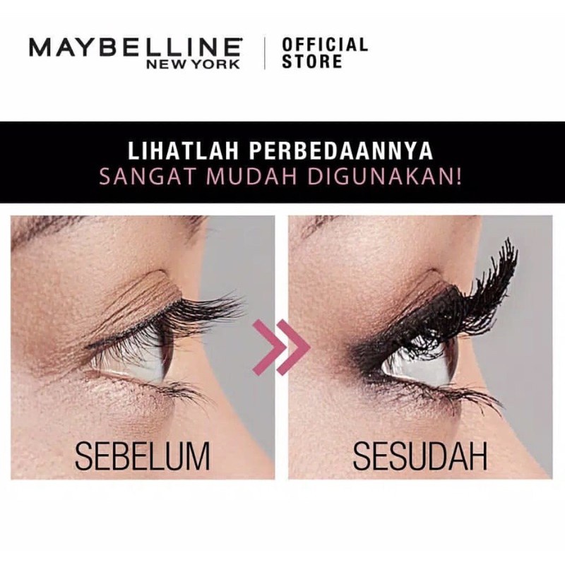 MAYBELLINE HYPERCURL MASCARA QL MASKARA PELENTIK BULU MATA KOSMETIK