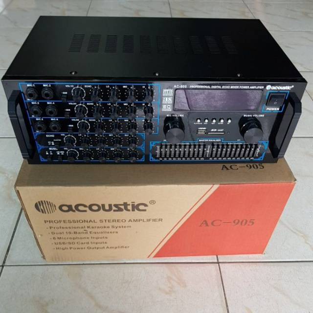 [SUSE] POWER AMPLIFIER ACOUSTIC 905 STEREO USB SD CARD EQUALIZER ECHO